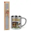 Easter Set, metallic thermal cup (300ml) & Easter aromatic flat candle (30cm) (GRAY)