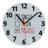 Ρολόι τοίχου γυάλινο (20cm)