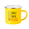 Yellow Enamel Metallic Cup 360ml