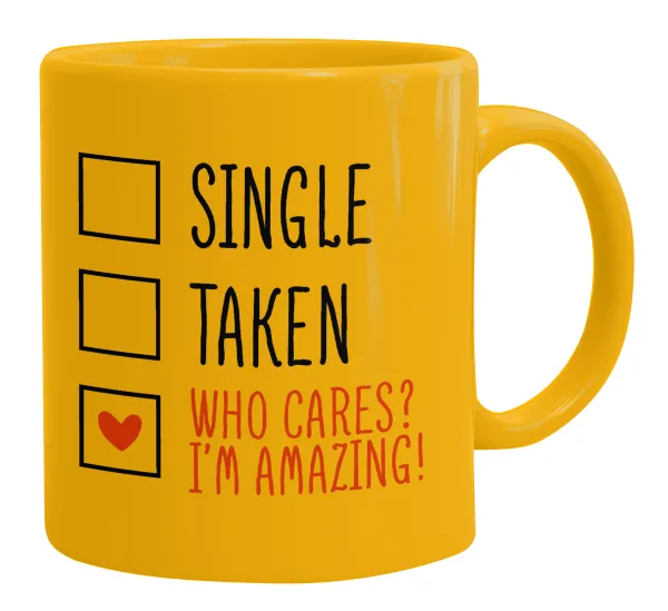 Single, Taken, Who cares i'm amazing — 1