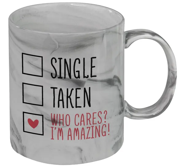 Single — Mug ceramic marble style, 330ml