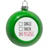 Στολίδι Χριστουγεννιάτικη μπάλα δένδρου Πράσινο 8cm
