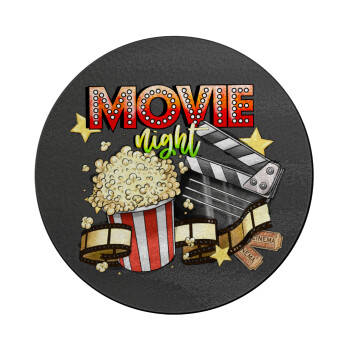 Movie night, Επιφάνεια κοπής γυάλινη στρογγυλή (30cm)