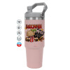 Pink color, 890ml (30oz) stainless Steel Tumbler with Handle