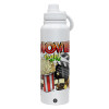 1L Stainless Steel Thermal Bottle with Phone Holder & Double Wall Insulation