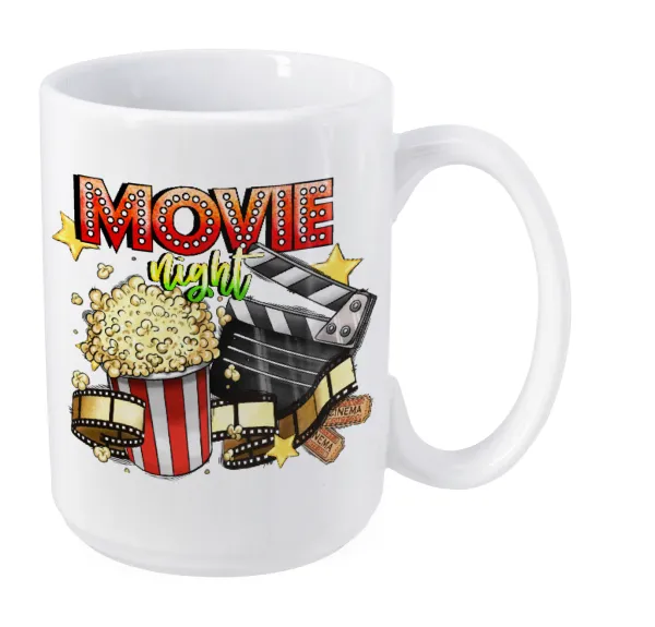 Movie night — Mega mug, ceramic, 450ml