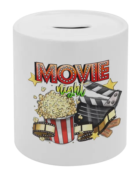 Movie night — Κουμπαράς πορσελάνης με τάπα