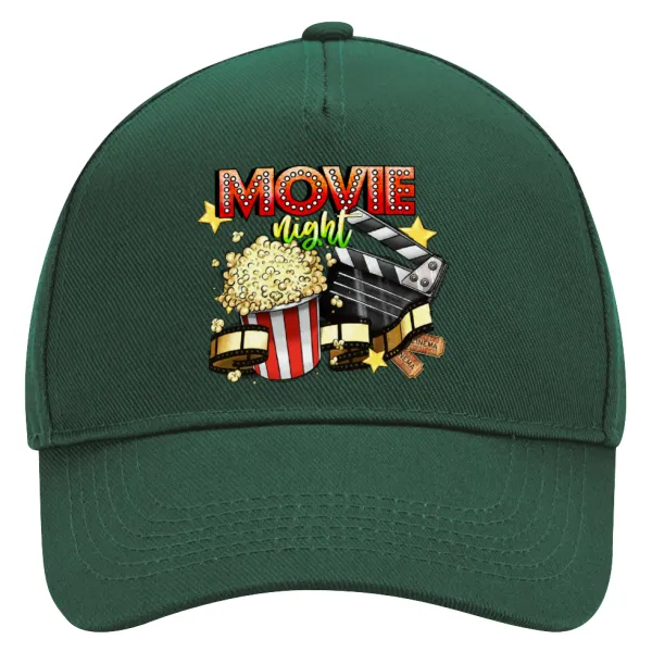Movie night — Adult Ultimate Hat GREEN, (100% COTTON DRILL, ADULT, UNISEX, ONE SIZE)
