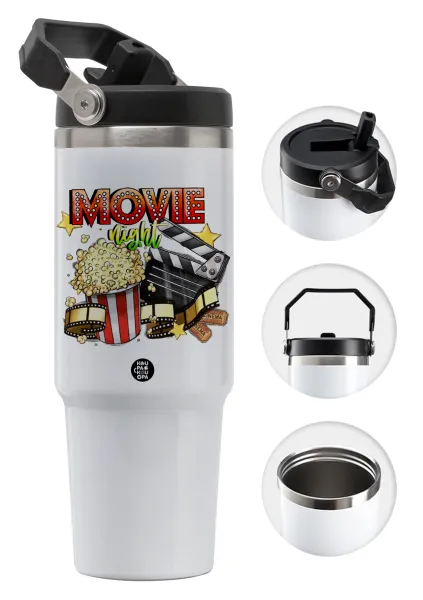 Movie night — Θερμός Ανοξείδωτο 30oz με χερούλι