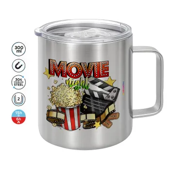 Movie night, Mug Stainless steel double wall 300ml