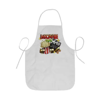 Movie night, Ποδιά Σεφ ολόσωμη κοντή  Παιδική (44x62cm)