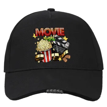Movie night, Καπέλο Εργασίας & Δραστηριοτήτων με LED Φως - Ιδανικό για Νύχτα & Χαμηλό Φωτισμό (100% ΒΑΜΒΑΚΕΡΟ, ΕΝΗΛΙΚΩΝ, UNISEX)