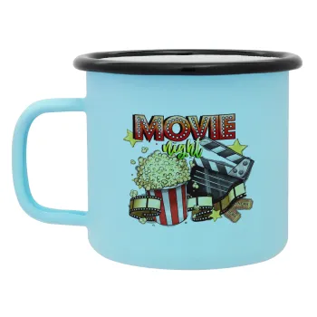 Movie night, Κούπα Μεταλλική εμαγιέ ΜΑΤ σιέλ 360ml