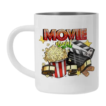 Movie night, Mug Stainless steel double wall 300ml
