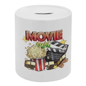 Movie night, Κουμπαράς πορσελάνης με τάπα