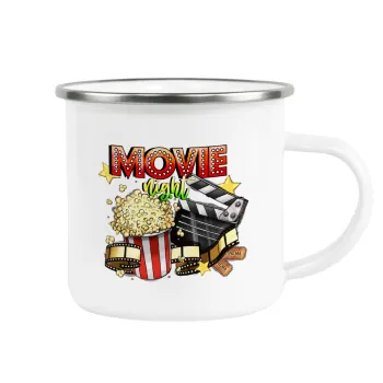 Movie night, Κούπα Μεταλλική εμαγιέ λευκη 360ml