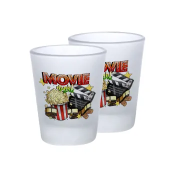 Movie night, Σφηνοπότηρα γυάλινα 45ml του πάγου (2 τεμάχια)