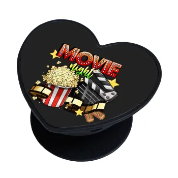 Movie night, Phone Holders Stand  καρδιά Μαύρο Βάση Στήριξης Κινητού στο Χέρι