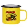 Metallic enamel MATT Yellow cup 360ml