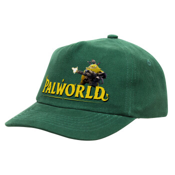 Palworld, Καπέλο παιδικό Baseball, 100% Βαμβακερό Drill, ΠΡΑΣΙΝΟ (ΒΑΜΒΑΚΕΡΟ, ΠΑΙΔΙΚΟ, ONE SIZE)