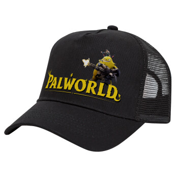 Palworld, Καπέλο Trucker με Δίχτυ, Μαύρο, (ΒΑΜΒΑΚΕΡΟ, ΠΑΙΔΙΚΟ, UNISEX, ONE SIZE)