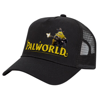 Palworld, Trucker Hat with Mesh, Black, (COTTON, KIDS, UNISEX, ONE SIZE)