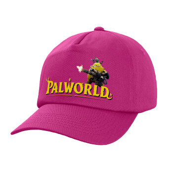 Palworld, Καπέλο παιδικό Baseball, 100% Βαμβακερό Twill, Φούξια (ΒΑΜΒΑΚΕΡΟ, ΠΑΙΔΙΚΟ, UNISEX, ONE SIZE)