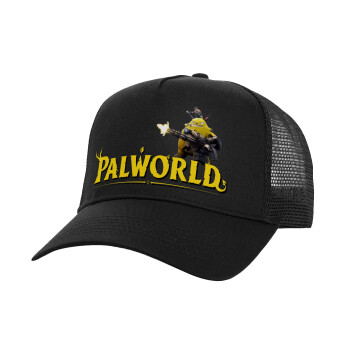Palworld, Καπέλο Structured Trucker, Μαύρο, 100% βαμβακερό