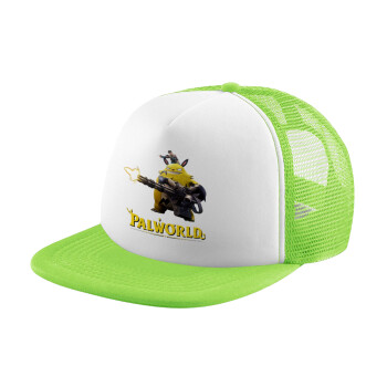 Palworld, Καπέλο Soft Trucker με Δίχτυ Πράσινο/Λευκό