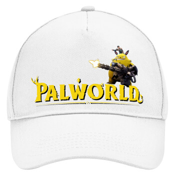Palworld, Καπέλο Ενηλίκων Baseball, Drill, Λευκό (100% ΒΑΜΒΑΚΕΡΟ, ΕΝΗΛΙΚΩΝ, UNISEX, ONE SIZE)