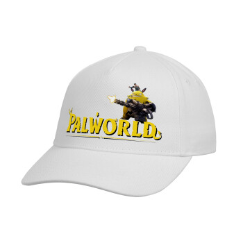 Palworld, Καπέλο παιδικό Baseball, 100% Βαμβακερό, Λευκό