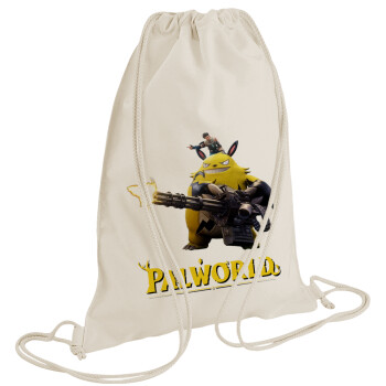 Palworld, Τσάντα πλάτης πουγκί GYMBAG natural (28x40cm)