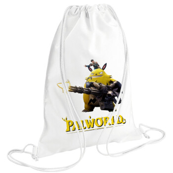 Palworld, Backpack pouch GYMBAG white (28x40cm)