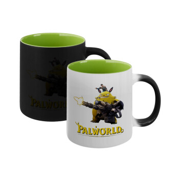 Palworld, Κούπα Μαγική εσωτερικό πράσινο, κεραμική 330ml που αλλάζει χρώμα με το ζεστό ρόφημα