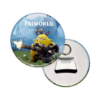 Palworld, Μαγνητάκι και ανοιχτήρι μπύρας στρογγυλό διάστασης 5,9cm
