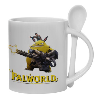 Palworld, Ceramic coffee mug with Spoon, 330ml (1pcs)