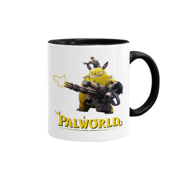 Palworld, Κούπα χρωματιστή μαύρη, κεραμική, 330ml