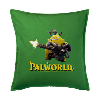 Palworld, Μαξιλάρι καναπέ Πράσινο 100% βαμβάκι, περιέχεται το γέμισμα (50x50cm)
