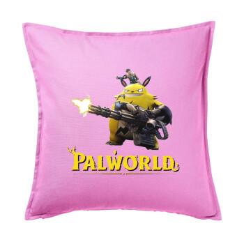 Palworld, Μαξιλάρι καναπέ ΡΟΖ 100% βαμβάκι, περιέχεται το γέμισμα (50x50cm)