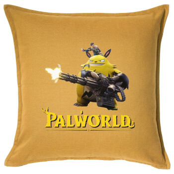 Palworld, Μαξιλάρι καναπέ Κίτρινο 100% βαμβάκι, περιέχεται το γέμισμα (50x50cm)