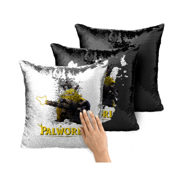 Palworld, Μαξιλάρι καναπέ Μαγικό Μαύρο με πούλιες 40x40cm περιέχεται το γέμισμα