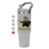 ΓΚΡΙ χρώματος Θερμός Ανοξείδωτο 890ml (30oz) με χερούλι