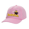 Adult Baseball Cap, 100% Cotton, PINK (COTTON, ADULT, UNISEX, ONE SIZE)