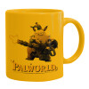 Ceramic coffee mug yellow, 330ml