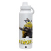 1L Stainless Steel Thermal Bottle with Phone Holder & Double Wall Insulation