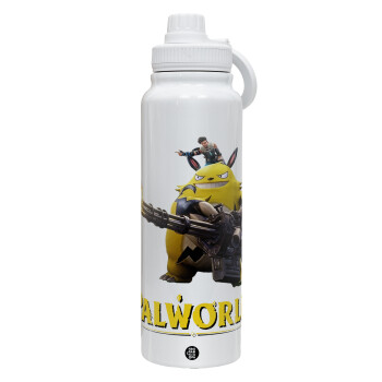 Palworld, 1L Stainless Steel Thermal Bottle with Phone Holder & Double Wall Insulation