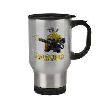 Palworld, Κούπα ταξιδιού ανοξείδωτη με καπάκι, διπλού τοιχώματος (θερμό) 450ml