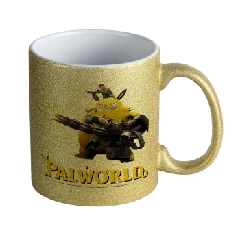 Palworld, Κούπα Χρυσή Glitter που γυαλίζει, κεραμική, 330ml