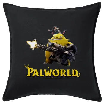 Palworld, Μαξιλάρι καναπέ Μαύρο 100% βαμβάκι, περιέχεται το γέμισμα (50x50cm)