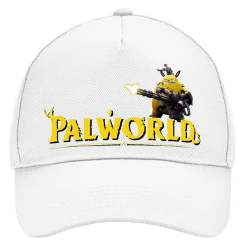Palworld, Καπέλο Ενηλίκων Baseball, Drill, Λευκό (100% ΒΑΜΒΑΚΕΡΟ, ΕΝΗΛΙΚΩΝ, UNISEX, ONE SIZE)